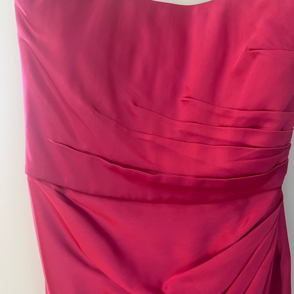 Sau Lee Pink Ruched Strapless Gown for Wedding Guest - Picture 5 of 9